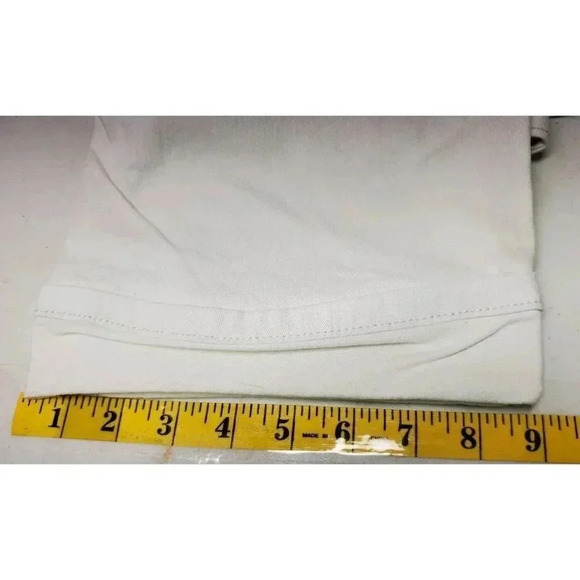 LEVI'S WHITE CROPPED JEANS 14 MISSES, INSEAM 21" - Picture 6 of 6